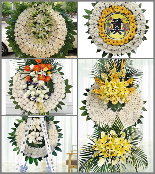 湖南永州道县蚣坝镇下湖洞村花圈速递